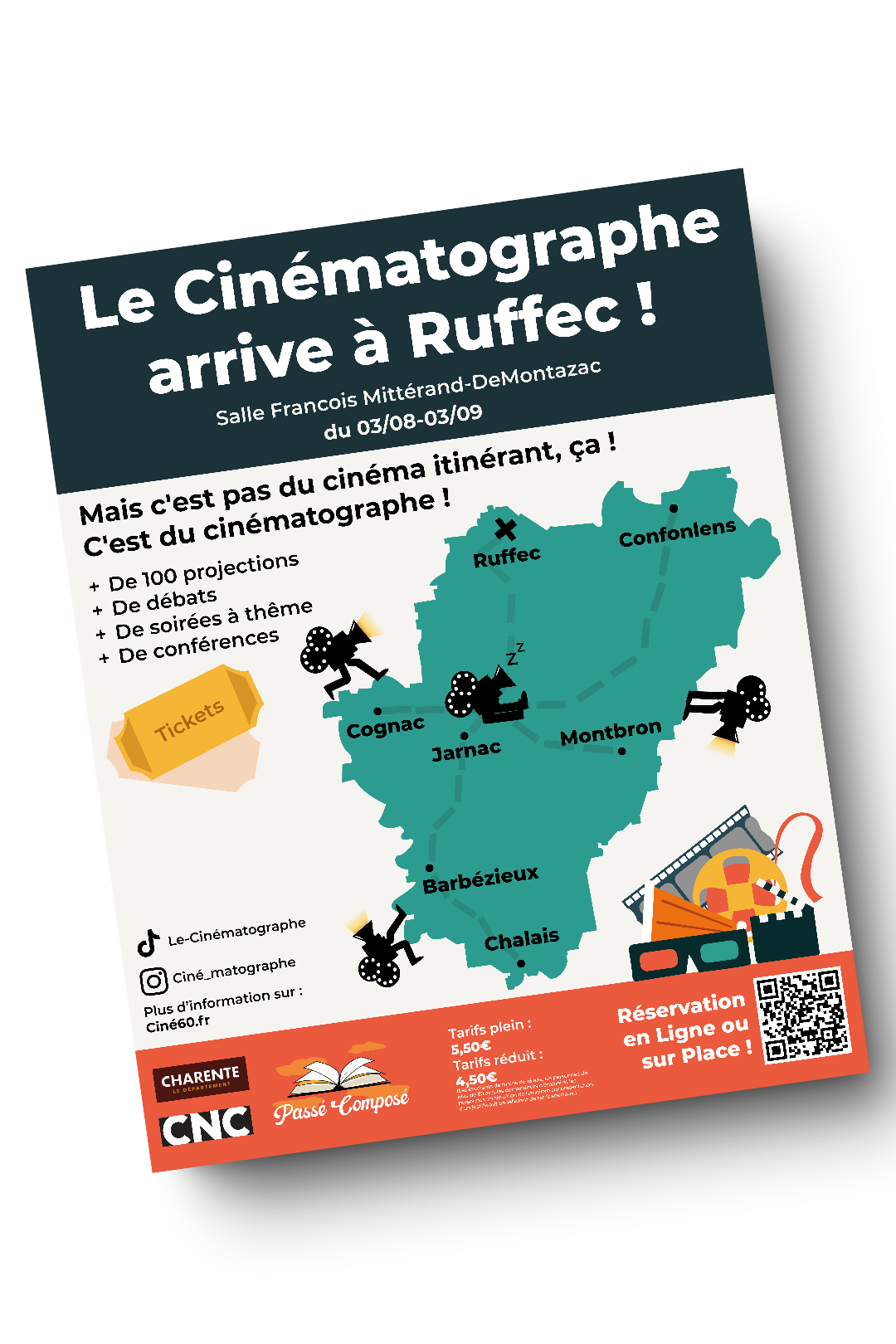 Affiche Sur l'arrivée du Cinématographe à Ruffec