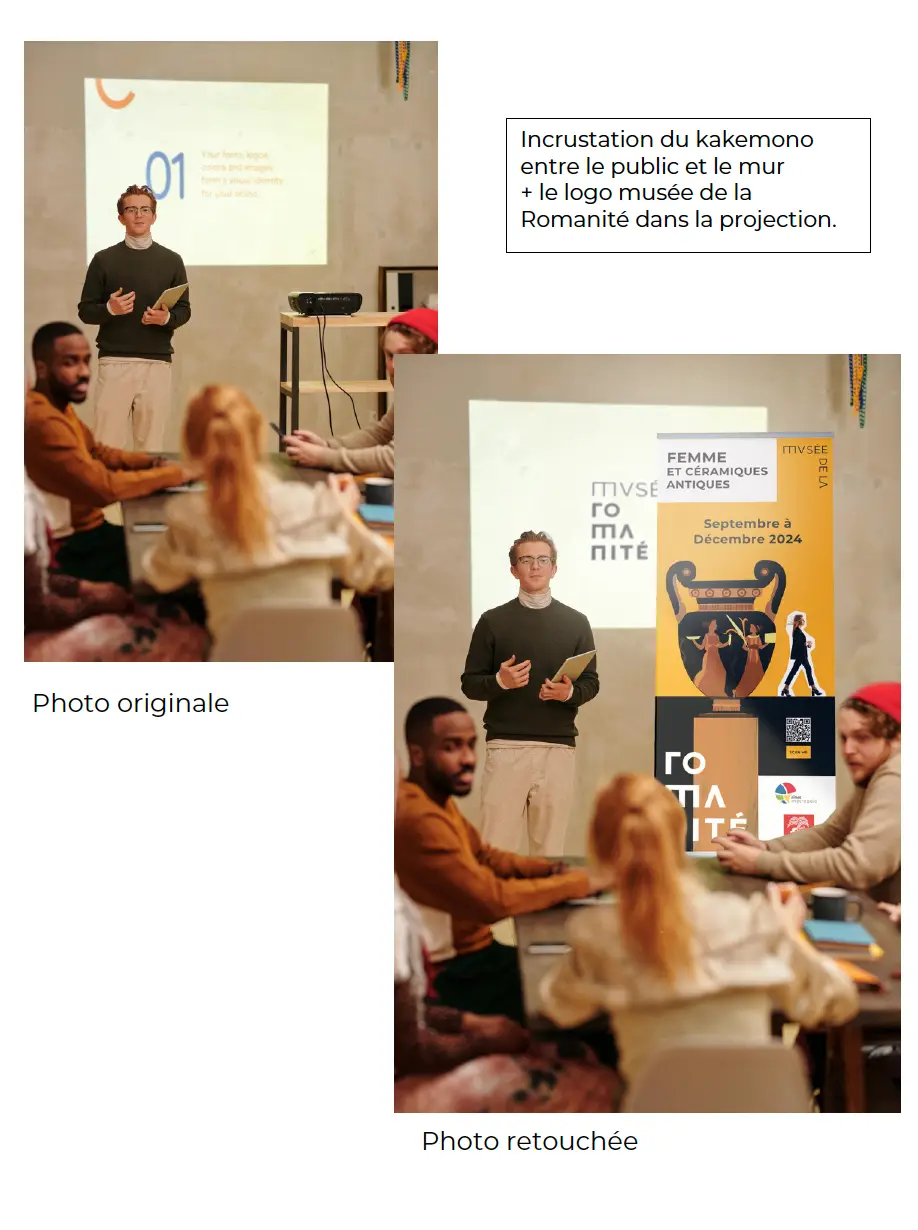 Incrustation Kakemono musée de la romanité