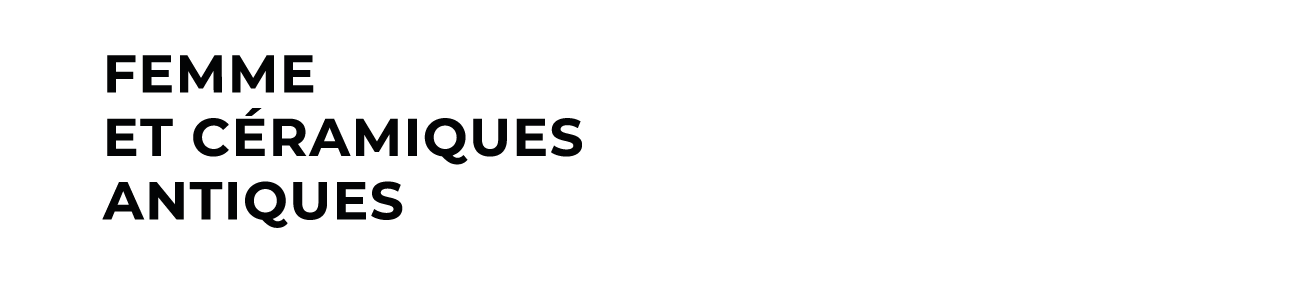 logo femme et céramiques antiques en noir